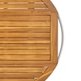 thumbnail image 6 of Christopher Knight Home Outdoor Wood Bar Cart with Foldable Top and Trays, Teak, 6 of 11