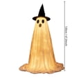 thumbnail image 2 of CaiTeLin Halloween Ghost Decoration Outdoor with Ghost Lamp, Light up Fabric Ghost with LED Halloween Lights, Courtyard Party Garden Ornament Decor with Lights for Indoor Outdoor Spooky Display, 2 of 7