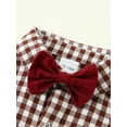 thumbnail image 2 of CARETOO Toddler Suit Boy Dress Clothes Set Toddler Formal Outfit Shirt Bowtie Suspender Pants Wedding 1-5 Years Baby Boy Suit, 2 of 13