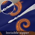 thumbnail image 7 of Seahorse Mandalas Body Pillow Cover 20 x 54 Inch Decorative Pillow Cover Boho Modern Orange Navy Blue Stripe Lumbar Pillowcase Seasonal Rectangle Cushion Case for Couch Sofa Bed Living Room, 7 of 7