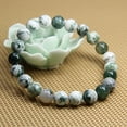 thumbnail image 3 of Natural Tree Agate Gemstone 8mm Round Beads Stretch Bracelet 7" Unisex, 3 of 6