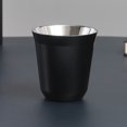 thumbnail image 4 of Tasse à Café/espresso en Acier Inoxydable, Tasse à Café Thermique Isolée à Double Paroi Noire, 4 of 5