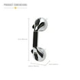 thumbnail image 3 of HealthSmart Grab Bars for Bathroom with BactiX, Shower Handle for Elderly, Balance Bars for Bathtubs and Showers, Safety Shower Bar for Handicap, Chrome Suction Cup Handle Bar, 12", 3 of 9