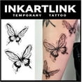thumbnail image 1 of WWS-Tattoo Tech, 2 Sheets Medium Semi Permanent Tattoo, Adult Art Design Temporary Tattoos, Lasts 1-2 Weeks, Waterproof, Realistic Look, No Adhesive, No Reflection (Butterfly Design), 1 of 4