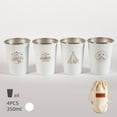 thumbnail image 1 of Taza de acero inoxidable de 4 piezas/paquete, cerveza de metal/café/taza de té/taza de Cola Tazas de acero inoxidable, 1 of 8