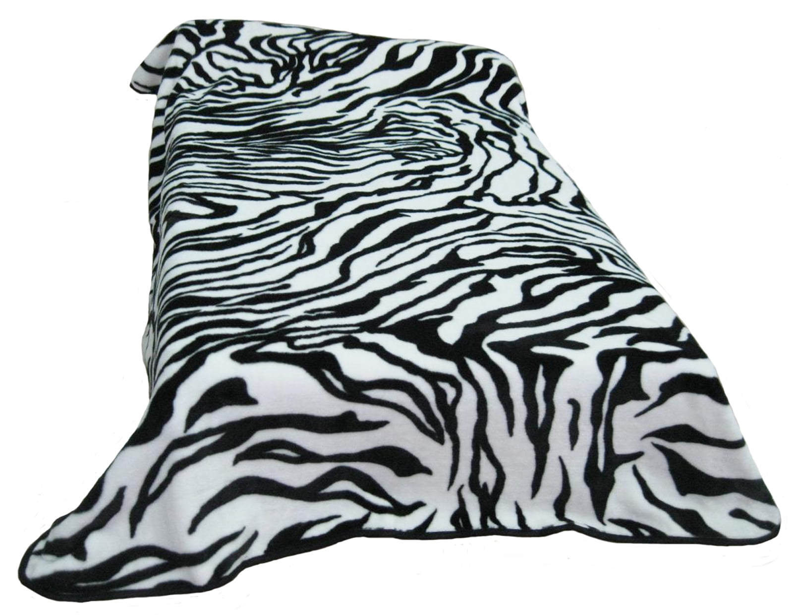 Twin Size Blanket Super Soft Fleece Throw Cover Solid & Zebra Animal Printed 