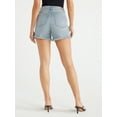 Sofia Jeans Women's Chi Shortie High Rise Fray Hem Shorts, 3.5