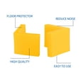 thumbnail image 4 of 12 Pcs Yellow Plastic Angle Iron Foot L Shape Edge Leg Protector 50 x 50mm, 4 of 7