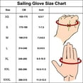 thumbnail image 2 of True Sailors Sailing Gloves with Cut only Thumb and Index Finger and Grip for Men and Women, Great for Kayaking, Workouts and More Grey/Black, 2 of 7