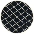 thumbnail image 2 of SAFAVIEH Chatham Clinton Geometric Wool Area Rug, Dark Blue, 7' x 7' Round, 2 of 8