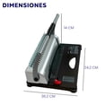 thumbnail image 4 of Engargoladora Encuadernadora 450 Hojas Arillos Plástico Arcoshop, 4 of 7
