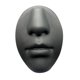 thumbnail image 4 of Simulación de modelo de cara de silicona portátil profesional para sesión de fotos de labio Negro Baoblaze Maniquí de cara, 4 of 6
