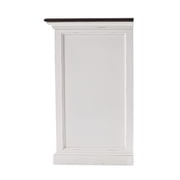 NovaSolo Halifax Accent Mahogany Wood Buffet with 4 Basket Set in White