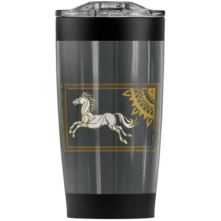 

The Lord Of The Rings/Rohan Banner Stainless Steel Tumbler 20 oz Coffee Travel Mug/Cup Vacuum Insulated & Double Wall with Leakproof Sliding Lid | Great for Hot Drinks and Cold Beverages