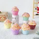 thumbnail image 2 of 1 caja de bolas de helado con forma de donut y macarrones navideños, adornos colgantes para árbol de Navidad, decoración navideña para fiestas en casa 2024, 2 of 5