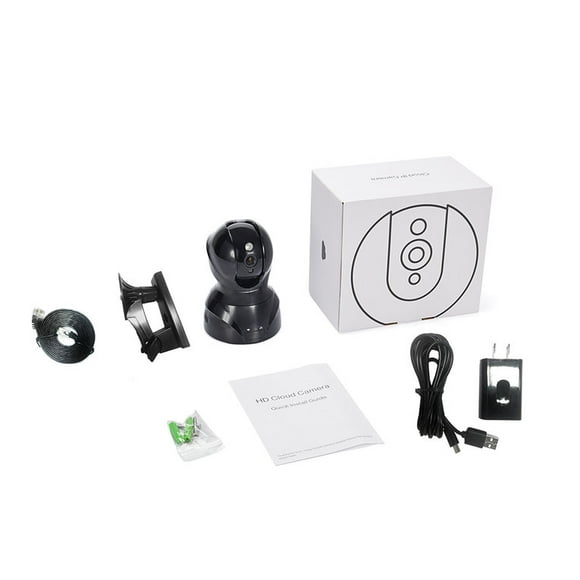 812D Professional Portable Mini Smart Cloud Camera HD Video Recording Wifi Conncection Home Safety Camera Black/White