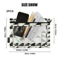 thumbnail image 3 of Black White Geometric 2 Pack Pencil Pouch for 3 Ring Binder Smooth Zipper Folders with Pockets Clear Window Pencil Case, 3 of 6