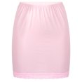 thumbnail image 5 of iEFiEL Womens High Waist Half Slip Underskirt A Line Petticoat Skirt Basic Half Petticoat Underdress Skirt Light Pink OneSize, 5 of 7