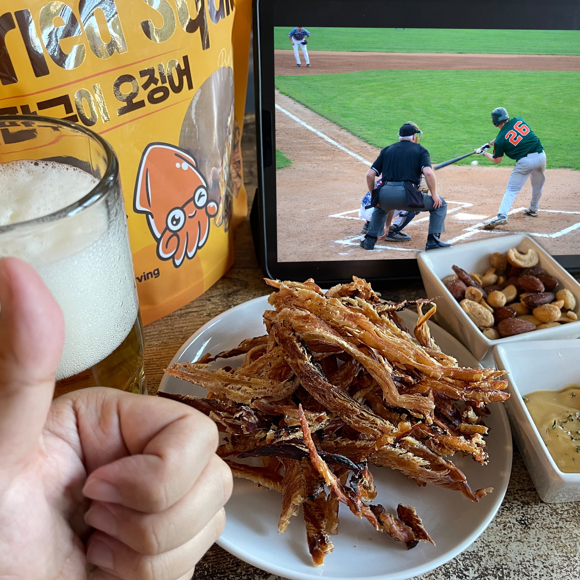 Savory Dried Squid Snack [9.17oz Bag] – Sliced Grilled Squid Jerky for Adults & Kids – 11g Protein Per Serving – Perfect for Snacking – Resealable Bag – Korean Snacks by Gangwon Export