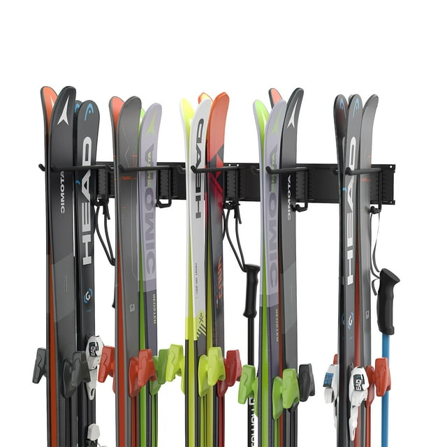 Portaesquís Ultrawall para montaje en pared, 10 pares, 300 kg