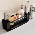 thumbnail image 1 of 12.2In Multifunctional Kitchen Sink Storage Rack Countertop Sponge Dishcloth Organizer Drainage Hole Design Space Saving Stable Bottom Kitchen Cleaning Supplies Storage Holder, 1 of 6