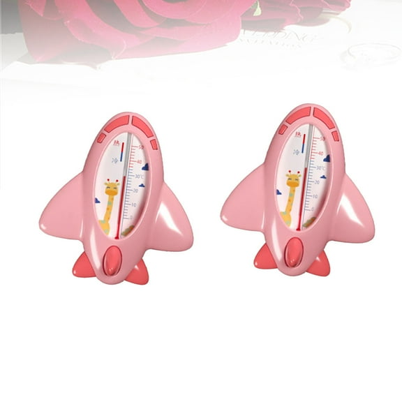 NICEXMAS Water Thermometer For Infants Bathing Water Thermometer Pink 2Pcs
