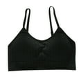 thumbnail image 4 of B91xZ Womens Camisole Tank Tops Built Up Tank Style Sports Bra Value Pack,Black One Size, 4 of 5