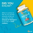 thumbnail image 5 of Qunol Fish Oil Omega 3 Mini Softgels, 1000mg, Heart Health Support, 180 Count, 5 of 8