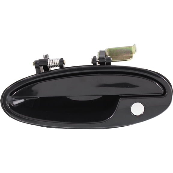 Exterior Door Handle Compatible with 2000-2005 Buick LeSabre Front, Driver Side Smooth Black