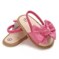 thumbnail image 6 of LYHaoo Girls Sandals Children Toddler Baby Girls Solid Bow Beach Shoes Sandals Prewalker Sizes 5 Toddlers(9-12 Months), 6 of 7