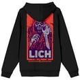 thumbnail image 3 of Dungeons & Dragons D&D Lich Art Adult Black Zippered Hoodie-Small, 3 of 5