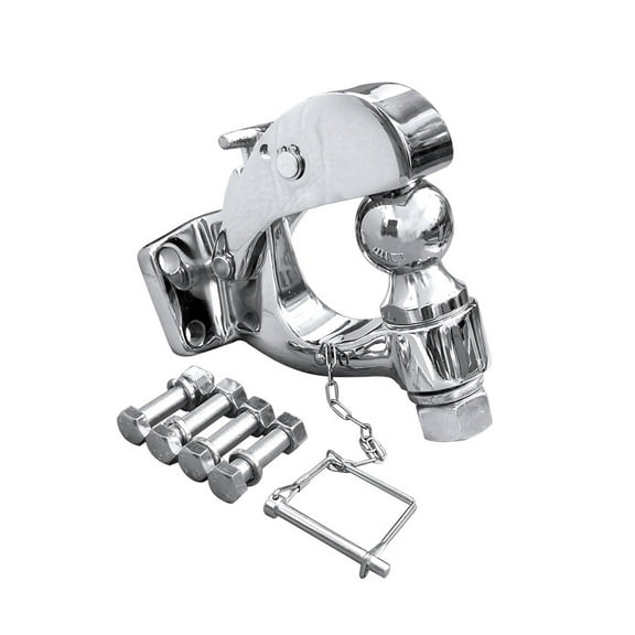 Pintle Hook Chrome Hitch Towing Heavy Duty 5 TON Car Towbar RV Parts Camper Caravan Motorhome Accessories ,Easy to Use