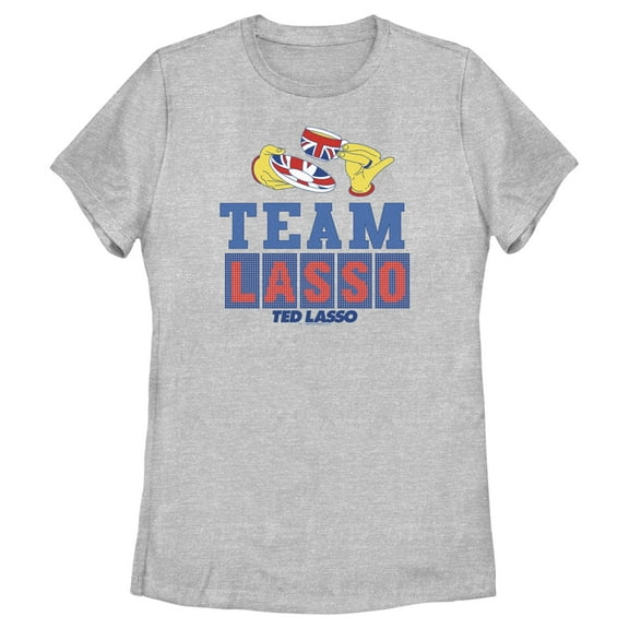 Women's Ted Lasso Tea Time Graphic Tee Athletic Heather Small