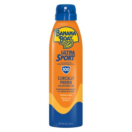 Banana Boat Ultra Sport Clear Sunscreen Spray SPF 100, 6 oz