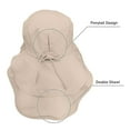 thumbnail image 2 of Women's UPF 50+ Wide Brim Sun Hat with Ponytail Hole Hiking Hunting Cap with Neck Cover（Beige）, 2 of 6
