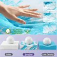 thumbnail image 6 of Bestier Queen 3 Inch Dual Layered Mattress Topper with 2 Inch Cooling Gel Memory Foam & 1 Inch TENCEL Pillow Top Cover, Pressure Relieving Breathable Bed Topper for Back Pain Support, Blue, 6 of 9