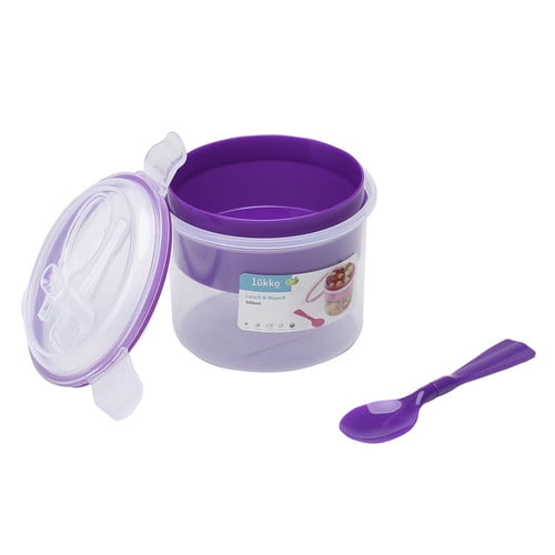 Hermético Lukko Redondo Con Charola Y Cuchara 500 ML