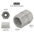 thumbnail image 4 of 4LIFETIMELINES Stainless Steel Brake Line Union, 3/16 (3/8-24 Inverted), Bag of 10, 4 of 5