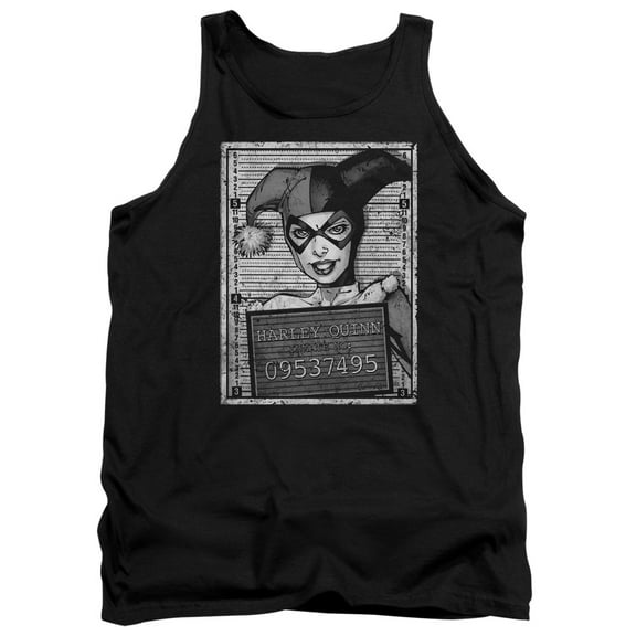 Batman Harley Inmate Adult Tank Top Black