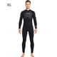 thumbnail image 5 of Soidarity Traje de buceo de 3mm, Material de nailon, buena elasticidad, traje de baño de una pieza de estilo de manga larga, traje de neopreno con ribete Deportes acuáticos Hombres Negro SG Soidarity OD020682-04, 5 of 6