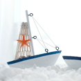 thumbnail image 7 of Yvsxxv Mini Wooden Sailboat Model, Mediterranean Style Nautical Home Decor, 7 of 7