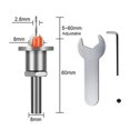 thumbnail image 1 of Counter Sink Drill Bit With Adjustment Wrench Woodworking Router Bit Milling Cutter Screw Extractor 2.8mm-8mm, 1 of 4