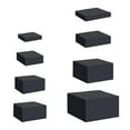 thumbnail image 1 of jifeng 8x Acrylic Cube Display Box Riser Nesting Riser Stands for Food Cake Dessert Black, 1 of 9