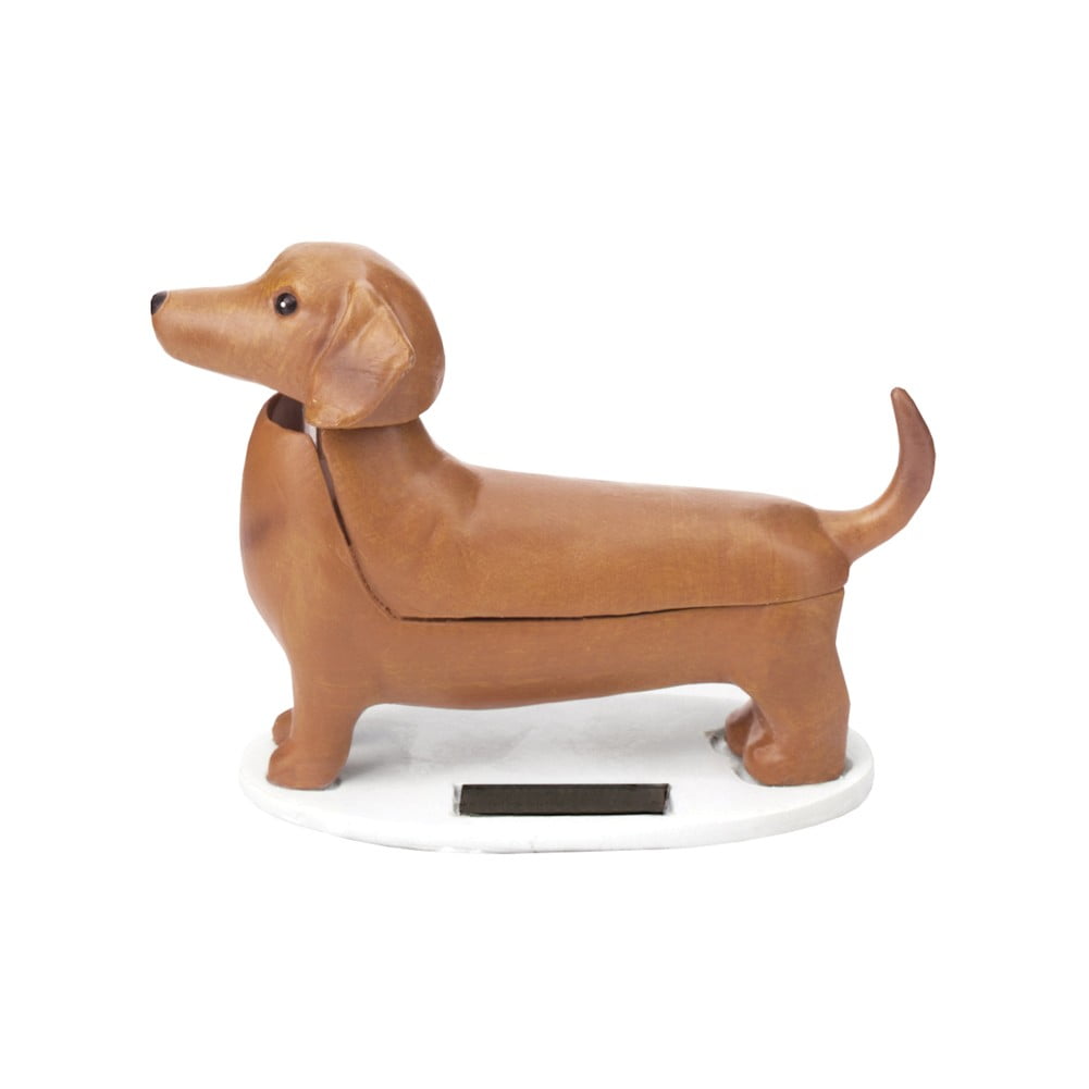 The Solar Dachshund Solar Powered Wiggling Dog Toy 4" Long X 3