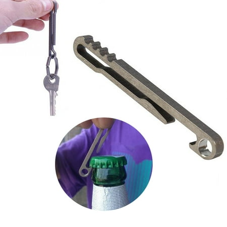 Outdoor Equipment Titanium Alloy EDC Key Ring Belt Clip Quick Draw Keychain, opener spanner, quick release keyring