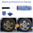 thumbnail image 3 of POINTERTECK Car Wheel Cleaning Brush Microfibre Rim Detailing Brush with Long Handle Lint Free Car Duster Gentle Effective Cleaner Brush, 3 of 7