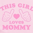 thumbnail image 2 of CafePress - This Girl Loves Mommy Infant Bodysuit - Baby Light Bodysuit, Size Newborn - 24 Months, 2 of 4