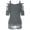 Grey, variant on Women's Tanks Women's Blouse Top with Gothic Rock Edge Casual Sling Shoulder Design for Modern Fashion Enthusiasts Grey XXL