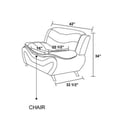 thumbnail image 6 of Trumanpick Leather Single Sofa Chair, Modern Comfy Sofa Couch for Living Room, Black, 6 of 6