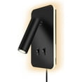 thumbnail image 1 of Hongchun LED Reading Light, USB Adjustable Indoor Wall Light, with Switch, Black, 1 of 4